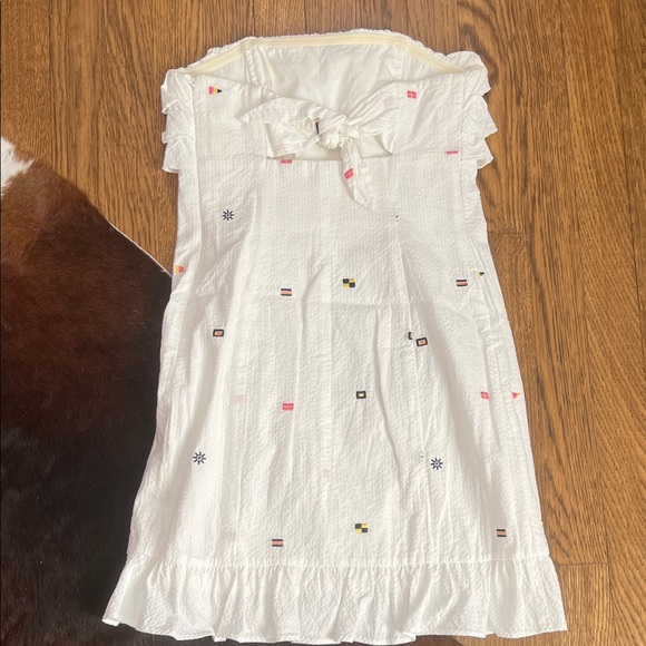 Lily Pulitzer Strapless Dress with Nautical Flag Embroidered Accents - Picture 4 of 4